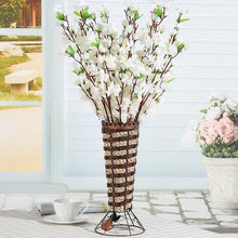 Load image into Gallery viewer, Luyue 65cm 10Pcs/lot Artificial Peach Cherry Blossom Silk fake Flowers Home Wedding Simulation Flower Garland party Decoration
