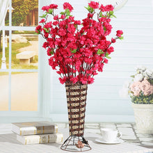Load image into Gallery viewer, Luyue 65cm 10Pcs/lot Artificial Peach Cherry Blossom Silk fake Flowers Home Wedding Simulation Flower Garland party Decoration
