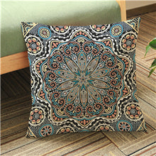 Load image into Gallery viewer, Thailand Decorative Cushion Cover Sofa , Meditation Pillowcase, Ethnic Buddism Floor Cushion, Boho Mandala Pillow Cases 45x45cm

