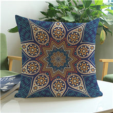 Load image into Gallery viewer, Thailand Decorative Cushion Cover Sofa , Meditation Pillowcase, Ethnic Buddism Floor Cushion, Boho Mandala Pillow Cases 45x45cm
