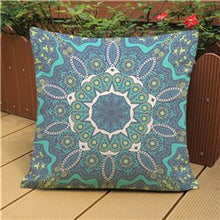 Load image into Gallery viewer, Thailand Decorative Cushion Cover Sofa , Meditation Pillowcase, Ethnic Buddism Floor Cushion, Boho Mandala Pillow Cases 45x45cm
