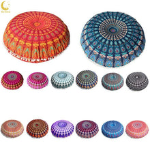Load image into Gallery viewer, OCHINE Mandala Flower Round Pillow Case Large 80*80cm
