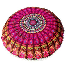 Load image into Gallery viewer, OCHINE Mandala Flower Round Pillow Case Large 80*80cm
