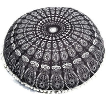 Load image into Gallery viewer, OCHINE Mandala Flower Round Pillow Case Large 80*80cm
