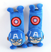 Load image into Gallery viewer, Yi KA 2pcs cute Cartoon Car Sefety Seat Belt cover Child isofix Seat belt Shoulder Pad Protection Plush Padding Auto Accessories
