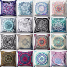 Load image into Gallery viewer, Hongbo 1 Pcs Datura Cushion Cover Decoration Mandala Printed Pillow Case Pillowcase for Bedroom Sofa Car Seat Chair Decoration
