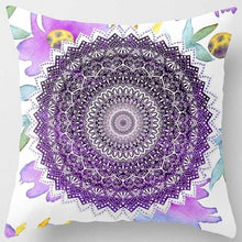 Load image into Gallery viewer, Creative design mandala  flowers pillow cases pretty floral pattern beauty square pillow case home pillow covers
