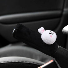 Load image into Gallery viewer, Cute Cartoon Bear Plush Car Sefety Seat Belt Cover Shoulder Pad Hand Brake Gear Shifter Cover Car Styling Interior Accessories
