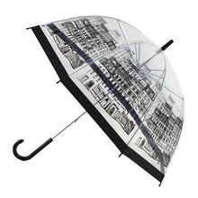 Load image into Gallery viewer, SAFEBET Sakura Transparent Umbrella Semi Automatic Kids Umbrellas Apollo Cute Umbrella Long Handle Rain Umbrellas For Girl
