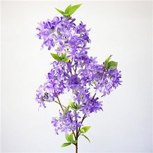 Load image into Gallery viewer, Foreign trade excellent product artificial lilac flower bridal bouquet cherry blossom silk fake flower wedding DIY home deco
